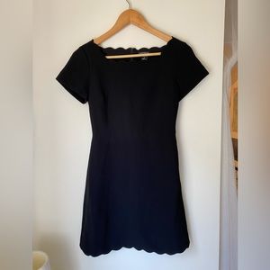 Club Monaco Scalloped Edge LBD